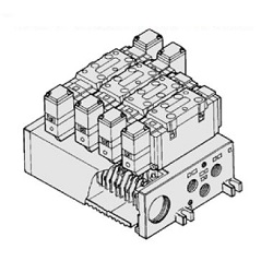 5-Wege-Magnetventile / vorgesteuert, steckbar/nicht steckbar, VFS3000 Ventilblock