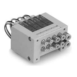 3-port solenoid valve VV100 series non-plug-in individual wiring manifold