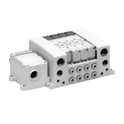 5-port solenoid valve base piping type plug-in unit VQC5000 series manifold