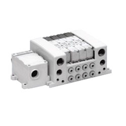 5-port solenoid valve base piping type plug-in unit VQC4000 series manifold