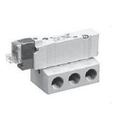 UL-Norm-konformes Produkt 3-Wege-Magnetventil mit Basisverrohrungstyp-Einzelgerät Serie SY300 / 500 30-SY325R-5MOD-01-Q