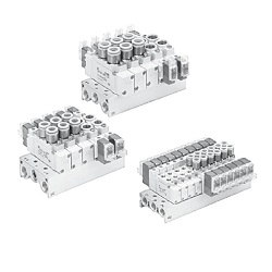 5-Wege-Magnetventile / Gehäuseanschluss, Einzelverdrahtung, kompatibel mit wiederaufladbaren Batterien, 25A-SY5000/7000