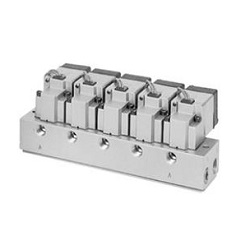 3-port solenoid valve Direct acting type metal seal VS3115 / VS3110 series manifold