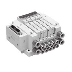 5-Wege-Magnetventile / Kompakt JSY1000/3000/5000, D-Sub-Anschluss Flachbandkabelanschluss