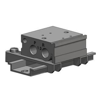 3 / 2-Wege-Elektromagnetventil, Rohrversion, Mehrfachanschlussplatte, Stecker-Set, VQZ100 / 200 / 300 Serie VV3QZ12-06C-Q