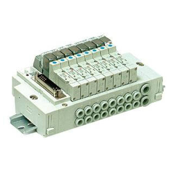 5 / 2-, 5 / 3-Wege-Elektromagnetventil, Modulare Mehrfachanschlussplatte, DIN-Schienen-Montage, individuelle Verdrahtung, SY3000 / 5000 Serie