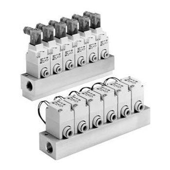 Pilotgesteuertes 2 / 2-Wege-Elektromagnetventil für Trockenluft, Mehrfachanschlussplatte, VQ20 / 30 Serie