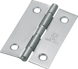 Flachscharniere / Kegelsenkungen / Dicke 0.8mm - 1.5mm / gerollt / rostfreier Stahl / gebürstet / TRUSCO NAKAYAMA