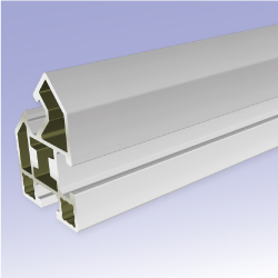 Alu-Konstruktionsprofile / F40A, Serie 8 / Aluminium / 40x44x40 / Nut 10,2