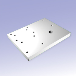 Montageplatte für Lenkrollen / Aluminium 