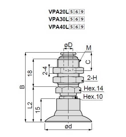 Saugnapf weicher Modell VPA Steckverbindungen