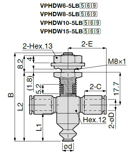 Saugnapf weicher Faltenbalg Modell VPHDW Eine -Touch Bauform der Aufnahme