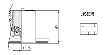 5-port solenoid valve SQ1000 / SQ2000 series manifold optional parts outline drawing 01